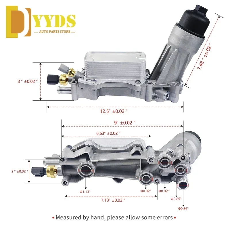 68105583AF Engine Oil Cooler For Chrysler 200 300 Dodge Charger Grand Cherokee ProMaster 3.6L V6 5184304AE 926-959 Oil Filte