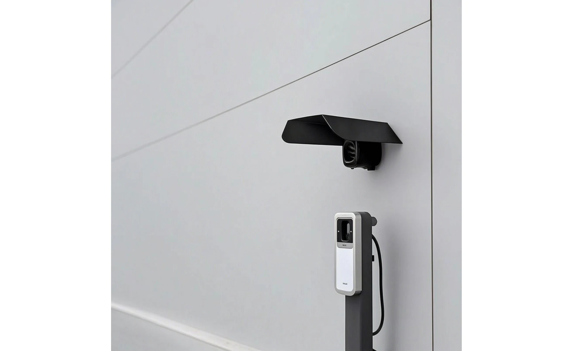 EV Charger Rain Cover Resistant EV Charger Cover Charging Station Canopy Rust-Proof Charging Unit Protective Roof All-Weather