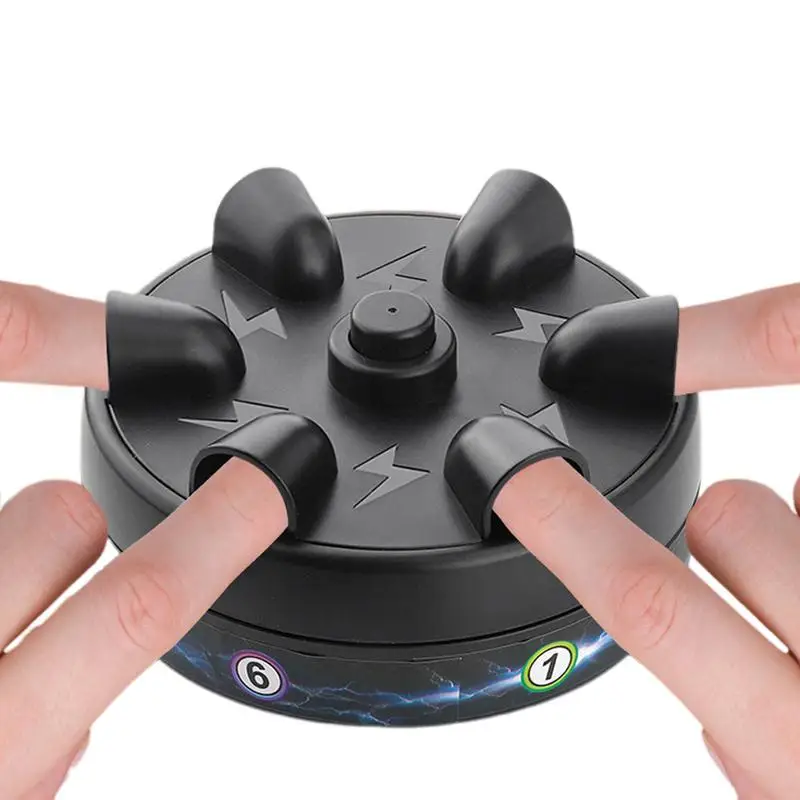 Lies Detector Six-Finger Lies Detector Test Roulette Game funny Electric Shock Device Tricky Game Hand Buzzer Game For Party