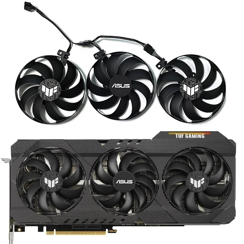 3 개의 새로운 그래픽 카드 팬 CF9010U12D PLD09210S12H DC12V ASUS TUF RTX 3060 RTX 3060 TI RTX 3070 RTX 3080 RTX 3090 GPU 팬