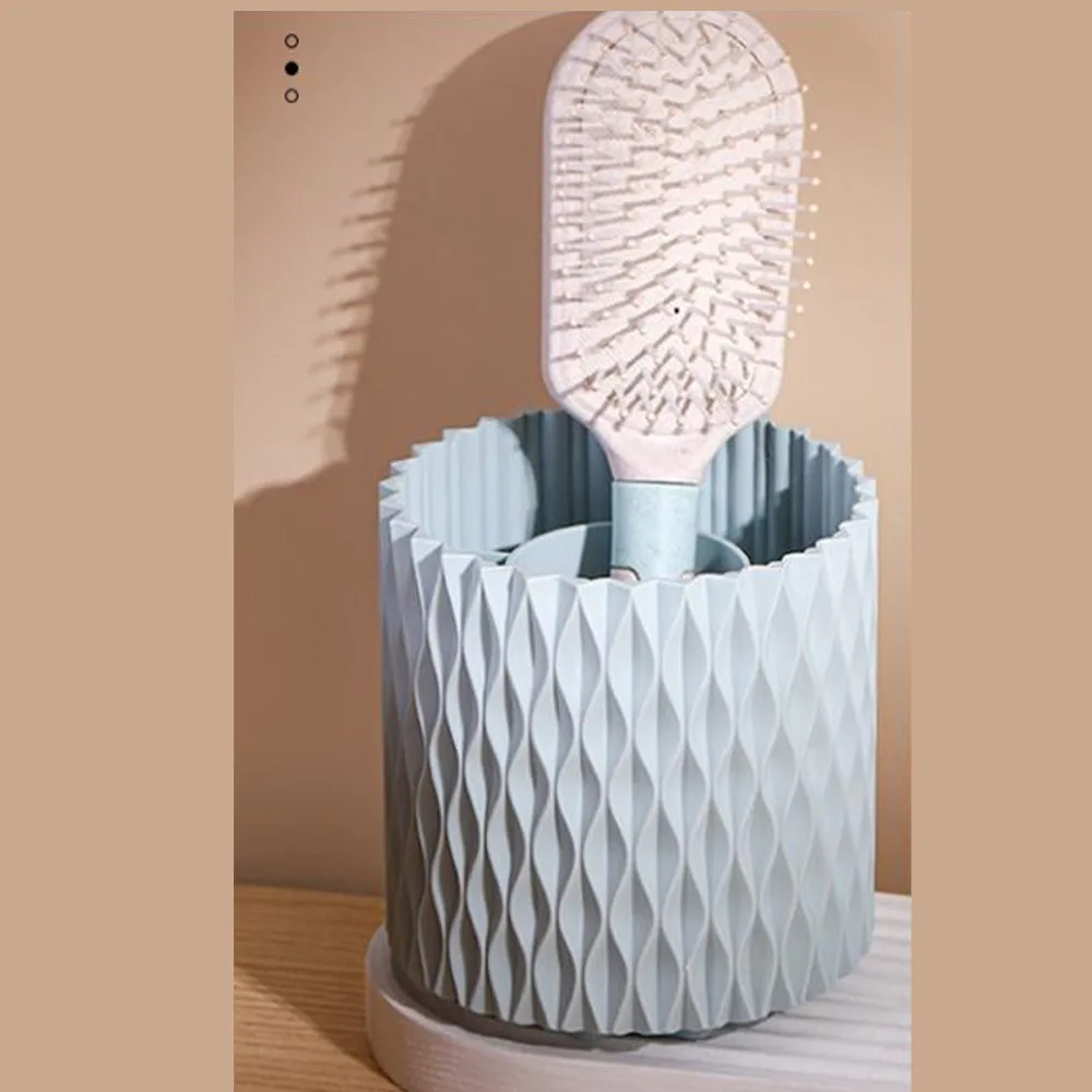 Small Item Storage Plastic Rotating Pen Holder Blue 360° Rotating Desktop Organizer Multifunctional Pink Pen Cup Caddy Office