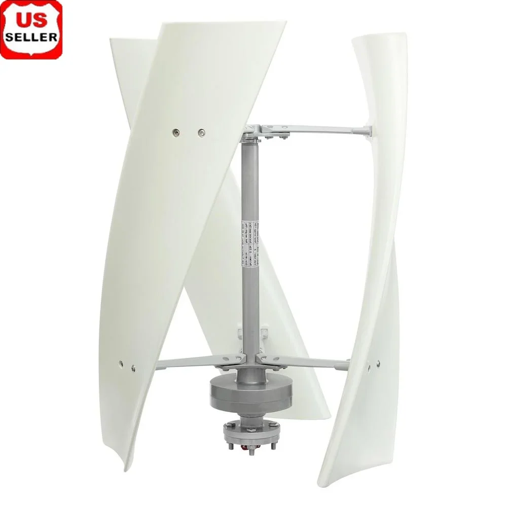 500W Vertical Axis Wind Turbine Generator Kit 12V 24V Wind Power System Efficient Clean Energy Home Lighting Low Noise Automatic