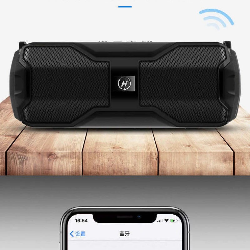 2023 New H29 Wireless Bluetooth Speaker 20W Power Shock Bass Light and Easy To Carry Can Carry Round Speakers Home Outdoor