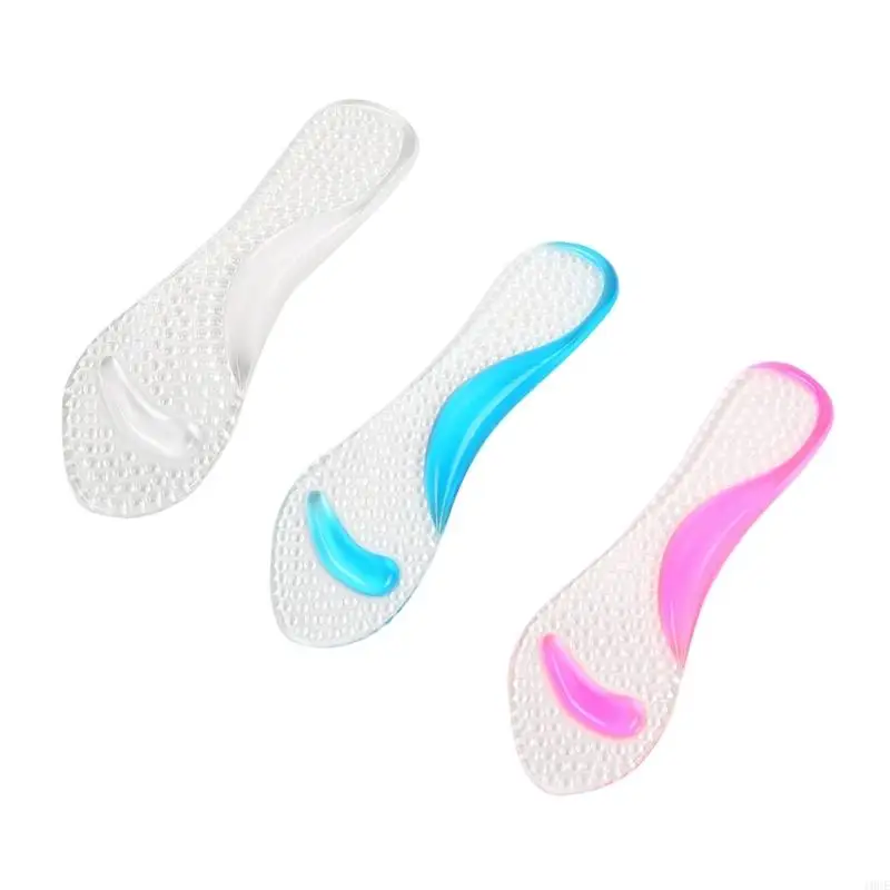 Women's Orthopedic Heel Pads Gel Inserts 3/4 Length for Sandals and High