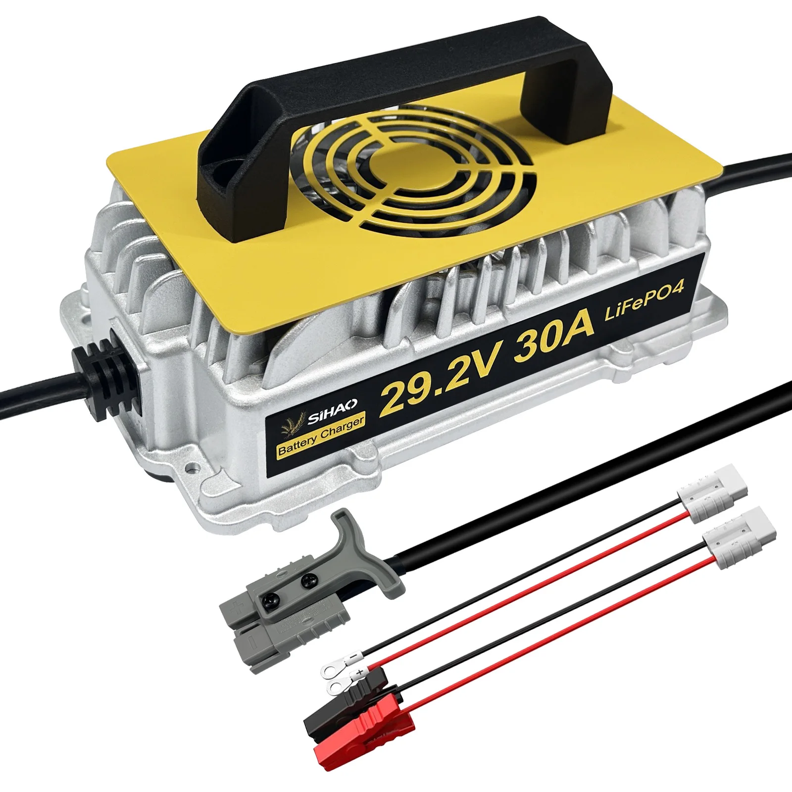 

Зарядное устройство VEVOR для аккумуляторов гольф-каров 18А/25А/30А, интеллектуальная зарядка для литиевых/свинцово-кислотных/LiFePO4 аккумуляторов, IP65, водонепроницаемое, 950 Вт