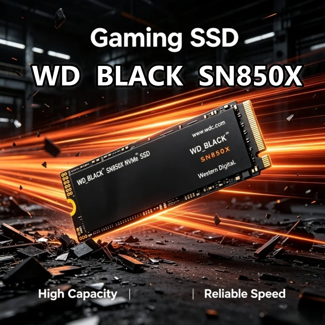 Western Digital SN850X WD_BLACK M.2 2280 NVMe PCIe Gen 4.0x4 SSD Solid State Drives 1TB 2TB 4TB for Gaming Computer Laptop