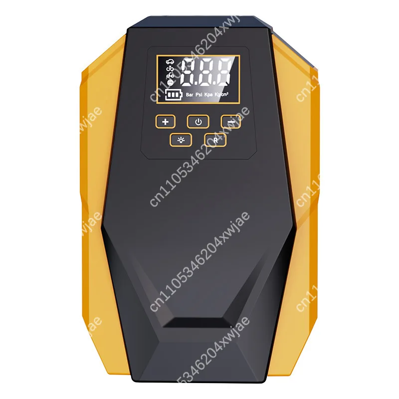 12V Digital Air Compressor, Portable Car Tire Inflator with Emergency LED Light for Vehicles