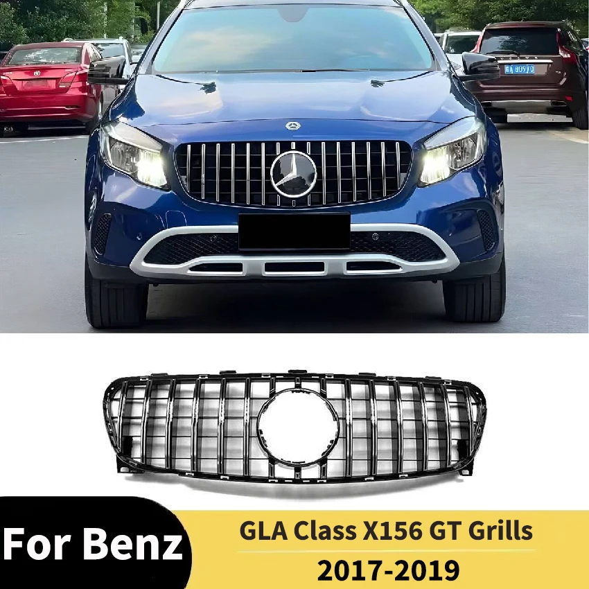 

Для Mercedes Benz GLA Class X156 GLA180 GLA200 GLA250 GT решетки 2017-2019 передняя решетка гоночная решетка сетка тюнинговые аксессуары