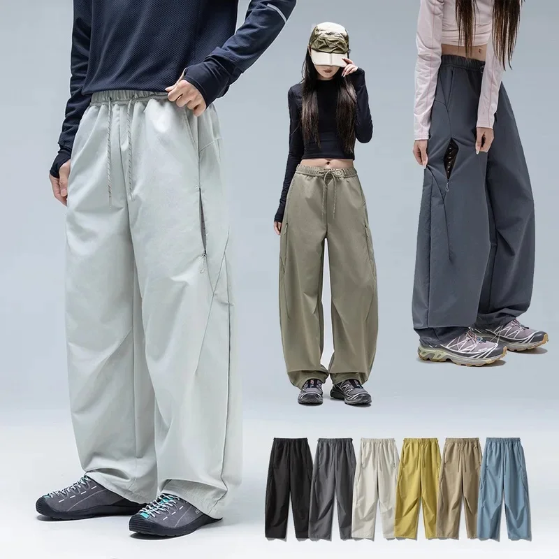 Men Outdoor Waterproof Quick Dry Loose Casual Cargo Pant Women City Hiking Track Pants Streetwear Sport Techwear Trousers