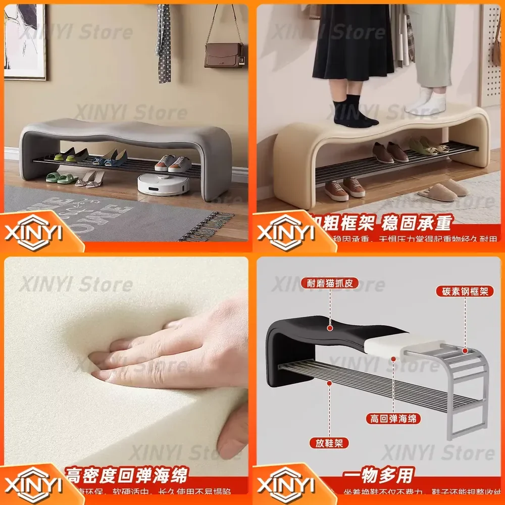 Italian-style Luxurious Entrance Bed-end Living Room Sofa for Shoe-changing Bench Premium Furniture High-end Home Decor Sofa