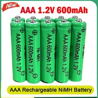 AAA 1.2V 600mAh NiMH Rechargeable Battery For Toy Flashlight Remote Control Clock Shaver Electric Toothbrush Replacement Battery