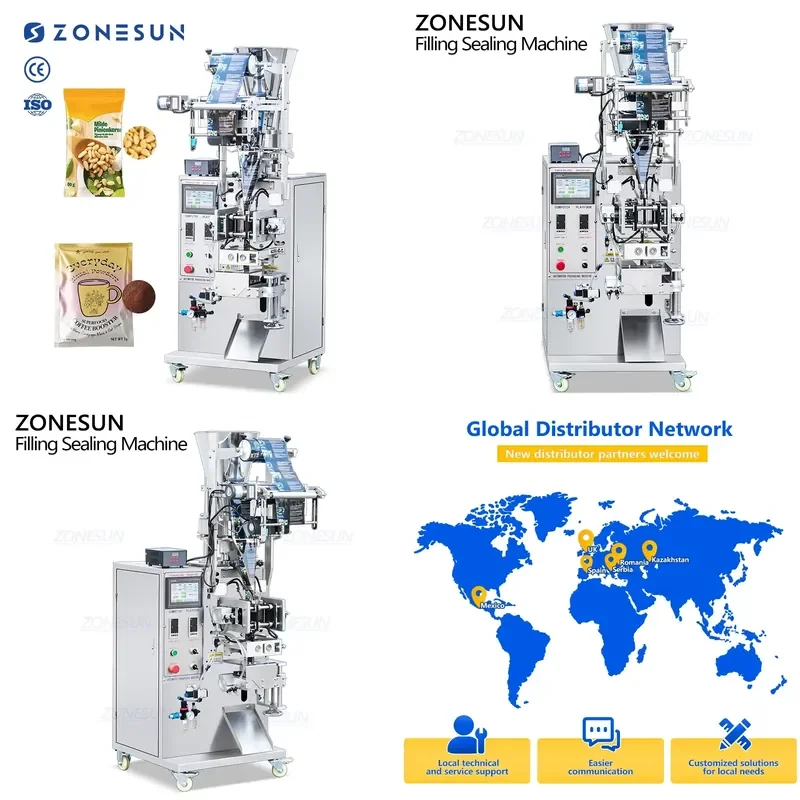 Hot 2026 ZS-FS250KQ Full Automatic Measuring Cups Quantitative Granule Sachet Vertical Form Filling Sealing Machine