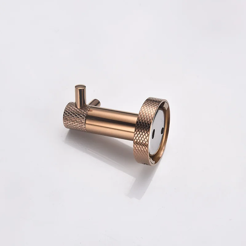 Gancho para camisón de acero inoxidable 304 de oro rosa Hondek, gancho para ducha, gancho para baño
