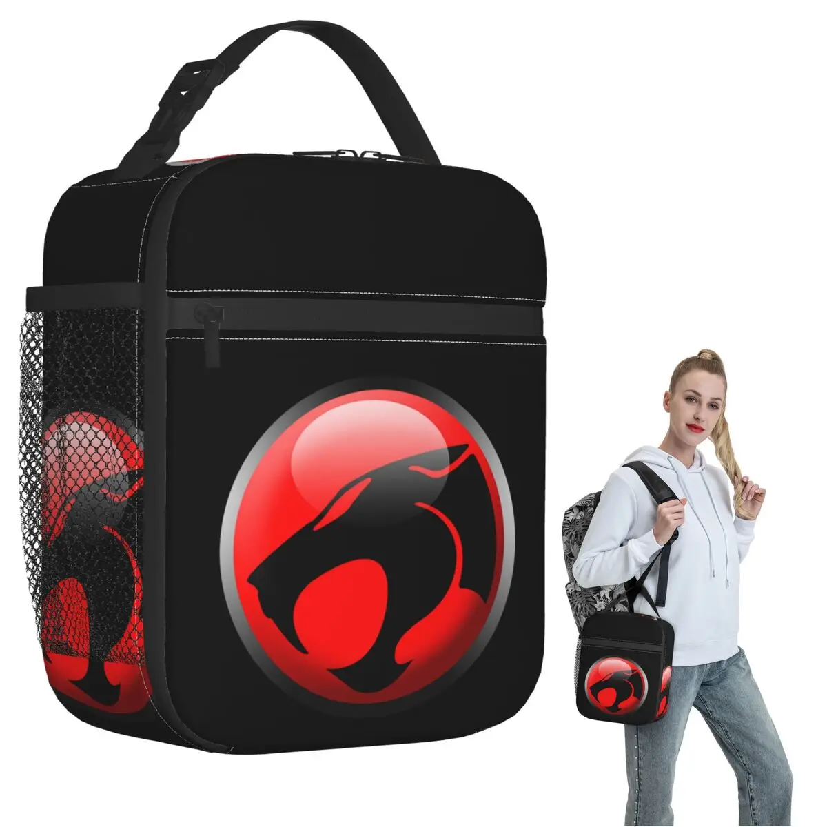 Thundercats Insulated Lunch Bag for Women Kids Portable Food Boxes Thermal Lunch Box Tote