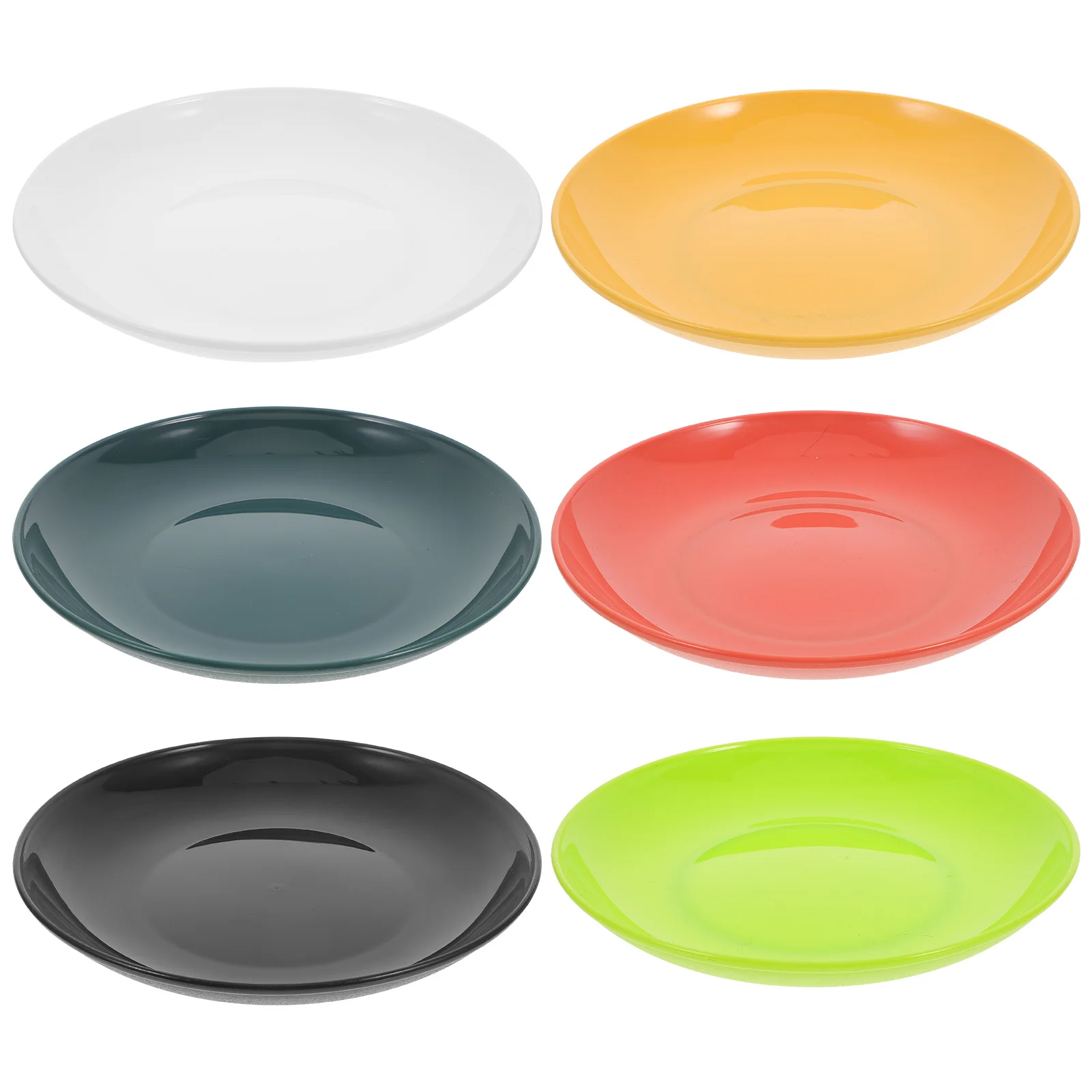

6pcs Pp Dinner Plates Set 8 Inch Small Reusable Plastic Plates For Kids Home Picnic Lunch Snacks Unbreakable Saucers