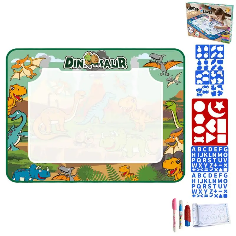 Water Doodle Mat Reusable Painting Writing Doodle Board Toy Washable Toddler Painting Writing Cloths For Children Girls Family