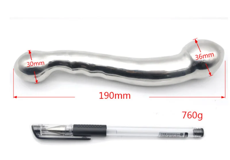 BEEGER NJoy Eleven,stainless steel anal toys metal butt plugs, Stainless Steel dildo