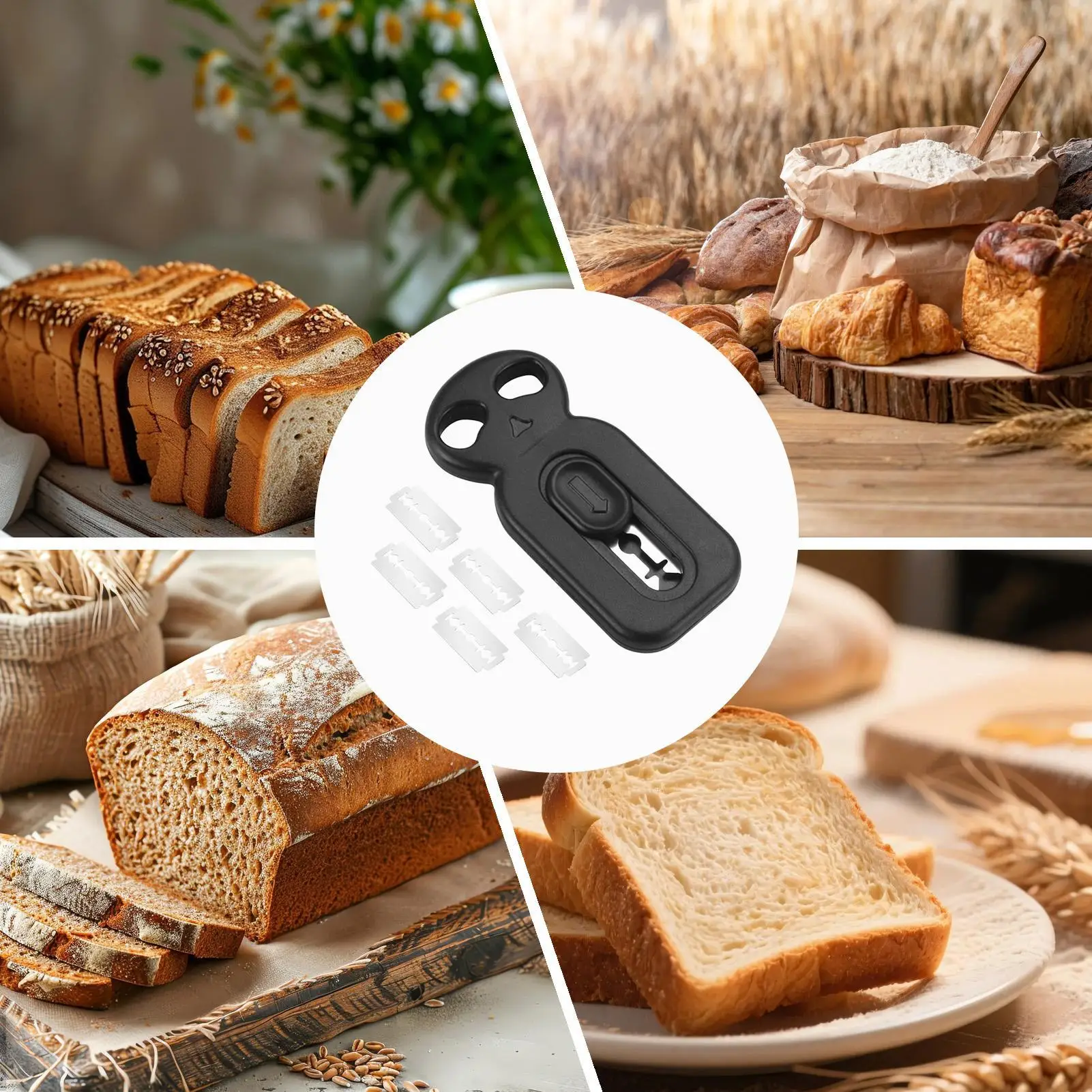 Bread Razor For Scoring Reusable Professional Ergonomic Dough Scorer Dough Scoring Bread Lame for Festival Home Party Kitchen - view 5