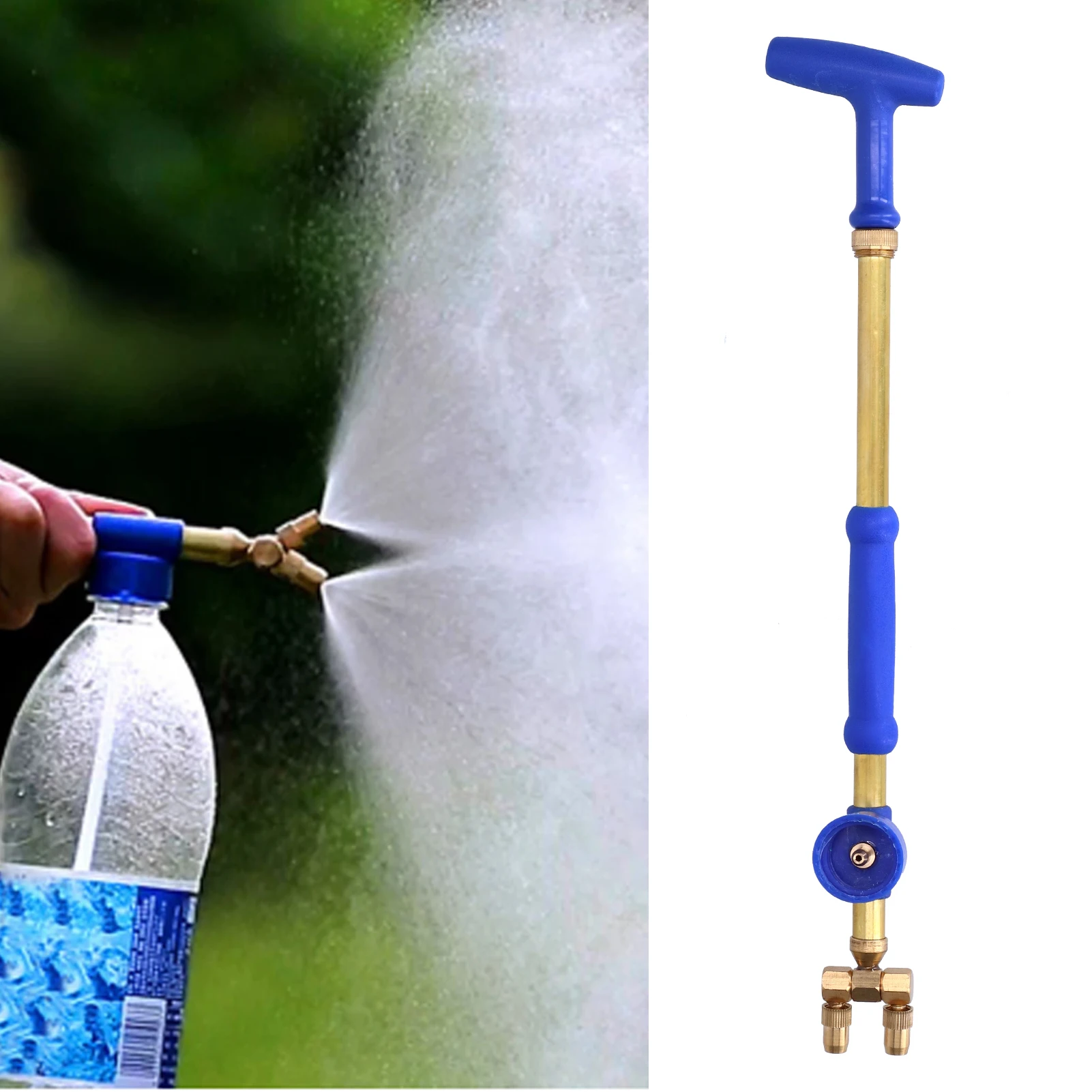 

Bottle Type Sprayer With Double Nozzles G3/4 Female Thread Water Sprinkler For Garden Lawn Irrigation