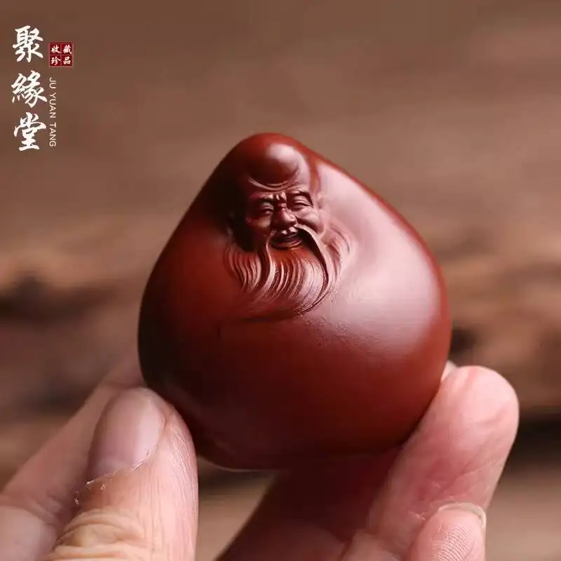Premium Purple Clay Pet Ornament, Longevity Symbol, Can Be Handled Played With, Fully Handmade By Renowned Artists, Creative