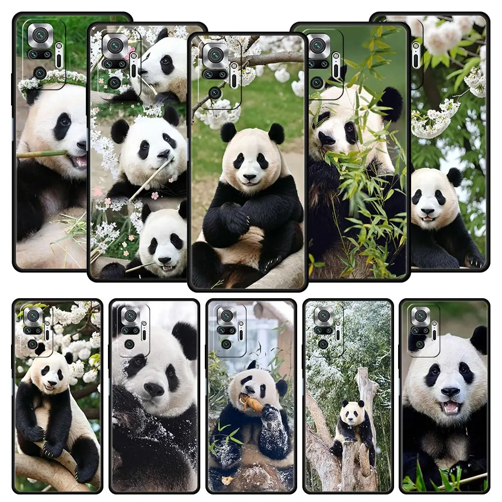 Phone Case For Xiaomi Redmi Note 14 13 12 5G 9S 9 10 11 Pro Plus 4G 9T 14C 13C 12C 10C 9C 9A Soft Cover Fubao panda