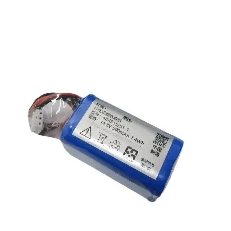 High Quality 4IMR15/51-1 3-wire plug Rechargeable Lithium Battery Pack 14.8v 500mAh 7.4Wh for COHN window cleaner Brand New