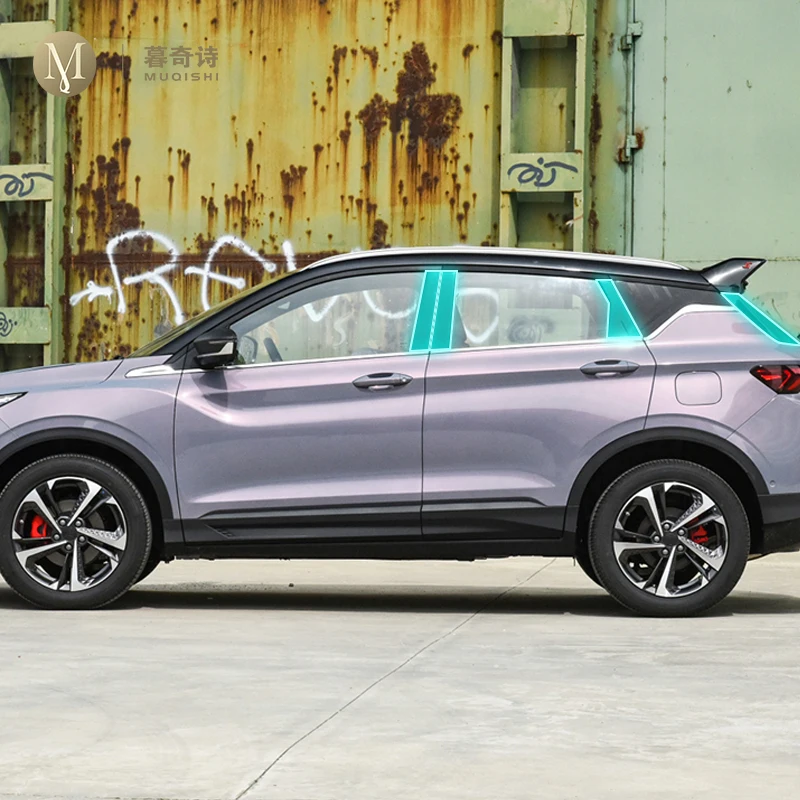 

Защитная пленка для Geely Coolrat CooL 2022-2023, защитная пленка с окошком для центрального столба, чехол с защитой от царапин, протектор автомобиля, внешние аксессуары из ТПУ