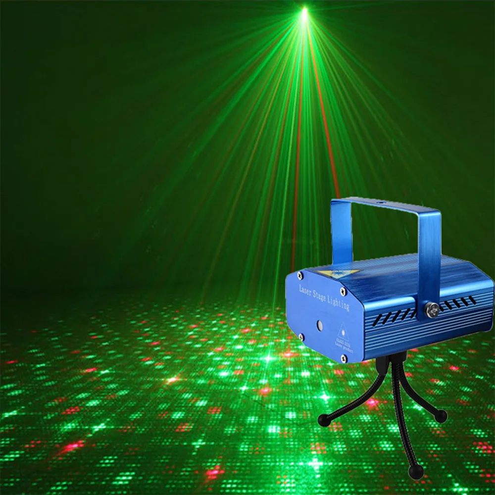 Portable Remote Control LED Stage Light Starry Sky Laser Projector Lights DJ Disco Lamp for Wedding Birthday Party Christmas