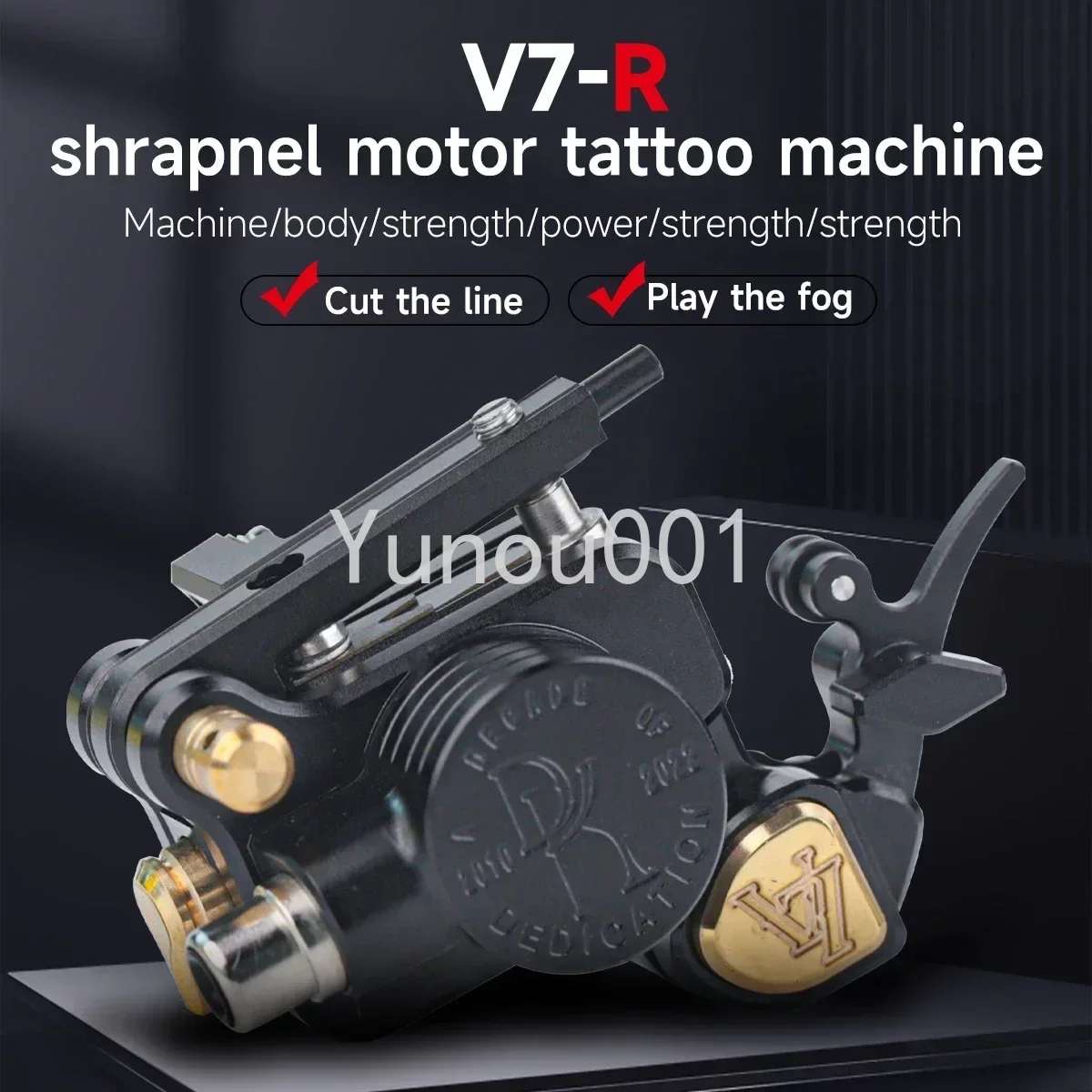 Rotating Tattoo Machine DK V7 Coreless Motor Shader and Inner Lining Imitation Sidewinder 7 Upgrade