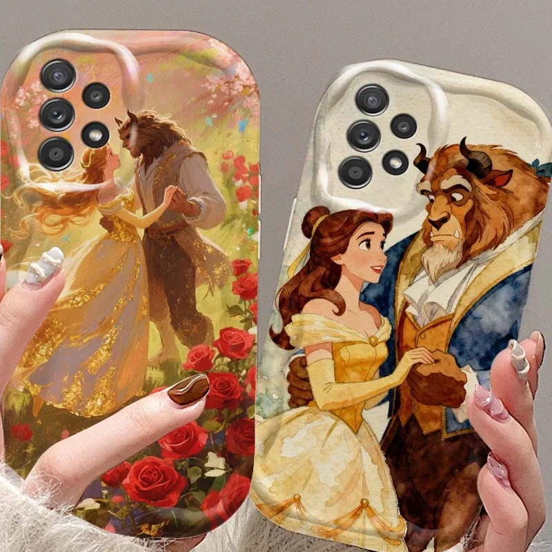

Disney Beauty and Beast Phone Case For Samsung A73 A72 A71 A56 A55 A54 A53 A52 A51 A32 A36 A26 A25 A13 A14 5G Wave Oil