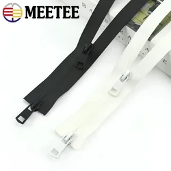 2Pcs 5# Waterproof Nylon Zipper 20-150cm Double Slider Zippers Repair Kit Open End Invisible Zip Coat Clothes Sewing Accessories