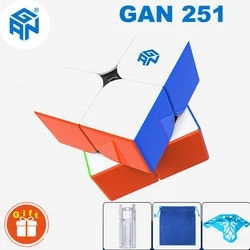 GAN-cubo magnético de 251M para niños, rompecabezas de velocidad 2x2x2, cubo mágico profesional 2x2, juguete para niños (Gan251 V2 No magnético), Envío Gratis