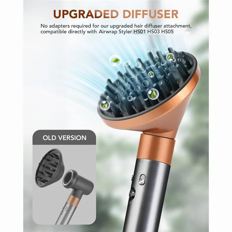 BAAN-Haardiffusor-Aufsatzdüsen für Dyson Airwrap HS01 HS05 HS08 Diffusordüsenaufsatz