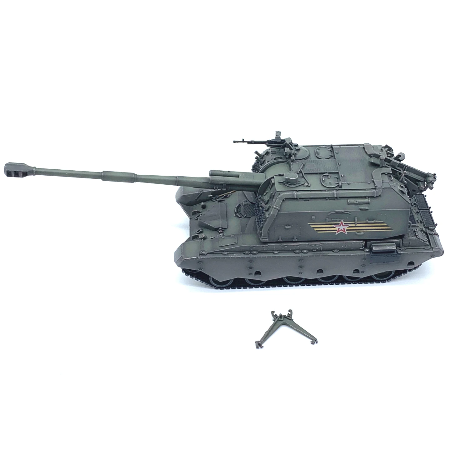 AS1:72 Russian 2S19 self-propelled gun model 155mm caliber Victory Day parade livery Finished product model
