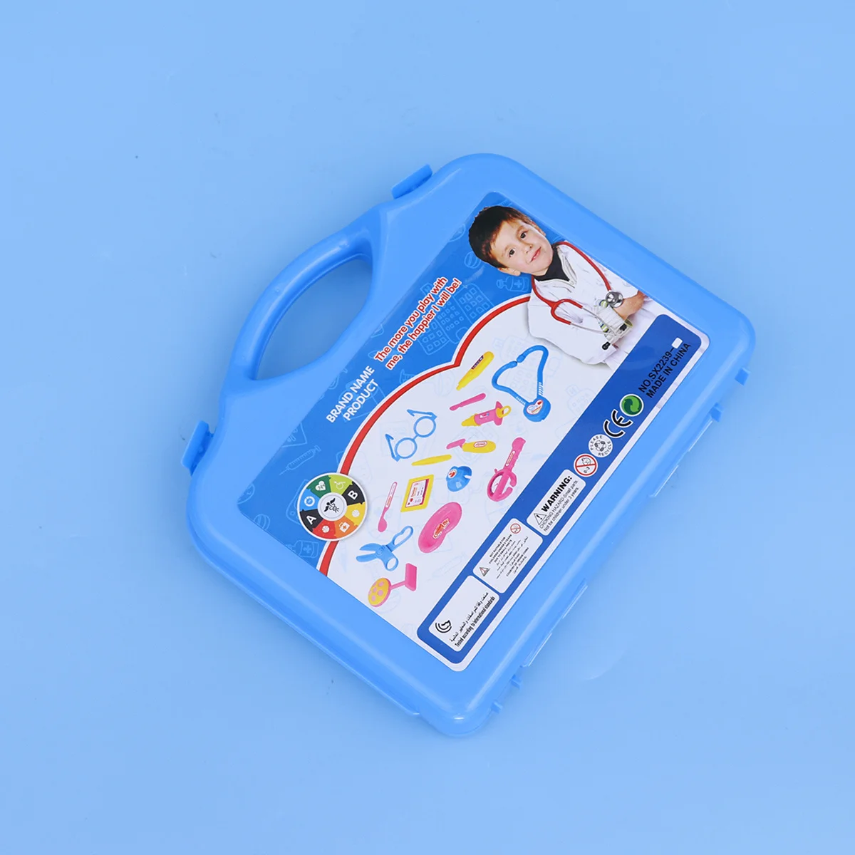 Crianças role play médico kit estetoscópio termômetro tesoura caso fingir jogar conjuntos de ferramentas kits de ferramentas médico