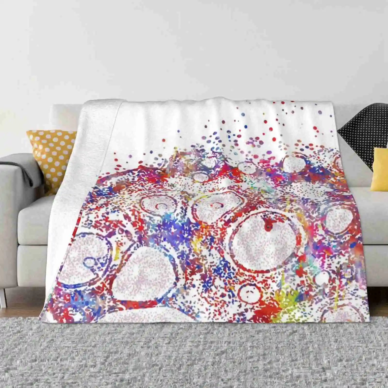 Ovary Histology , Female Reproductive System Top Quality Comfortable Bed Sofa Soft Blanket Female Reproductive System Art