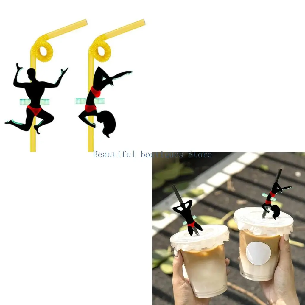 U4LF Straw Attachments Silicone Mold for Epoxy Resin,Straw Resin Molds