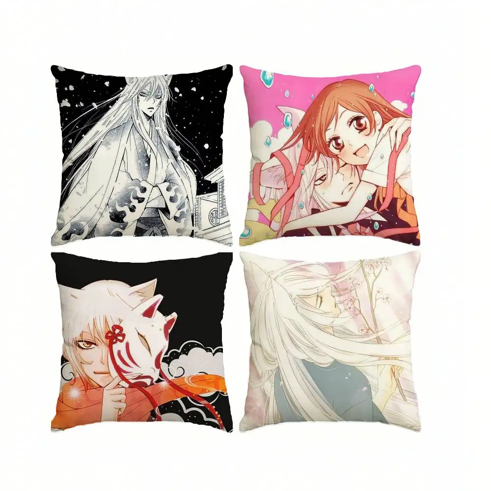 Anime K-Kamisama K-Kiss T-Tomoe  Square Double-Sided printed Pillow Case Bedroom Bedside Pillow Sofa Cushion Cover