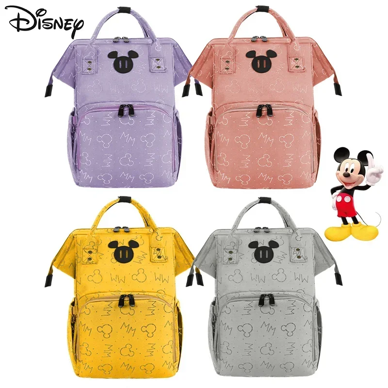 Disney Mickey Mouse Diaper Bag Backpacks Luxury Brand Fashion Maternity Bags Large Capacity Multifunctional Baby Diaper Bags