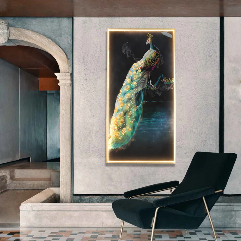 SOFITY Wall Sconces Lamps Contemporary Deer Figure LED Rectangle Mural Light Creative For Home