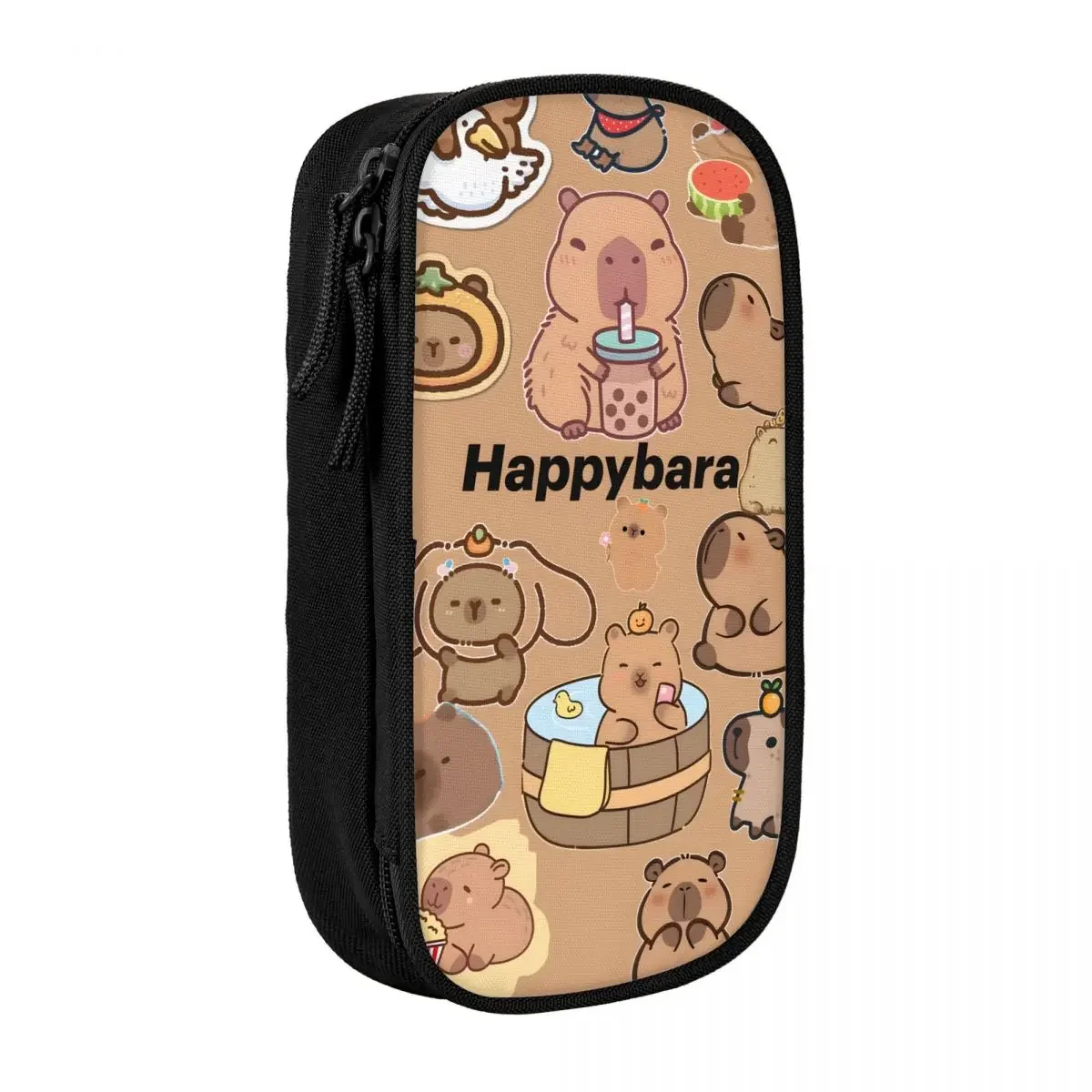 Custom Cute Giant Cavy Capybara Cute Pencil Cases Boy Girl Large Capacity Pencil Box Students Stationery