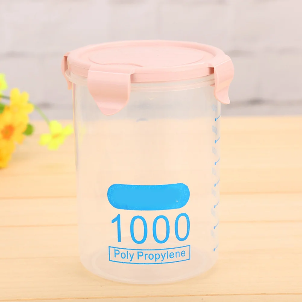 

Cereal Dry Food Storage Container 800Ml Airtight Leakproof Plastic Bottle Locking Lids Freshness Protection Kitchen Picnic Game
