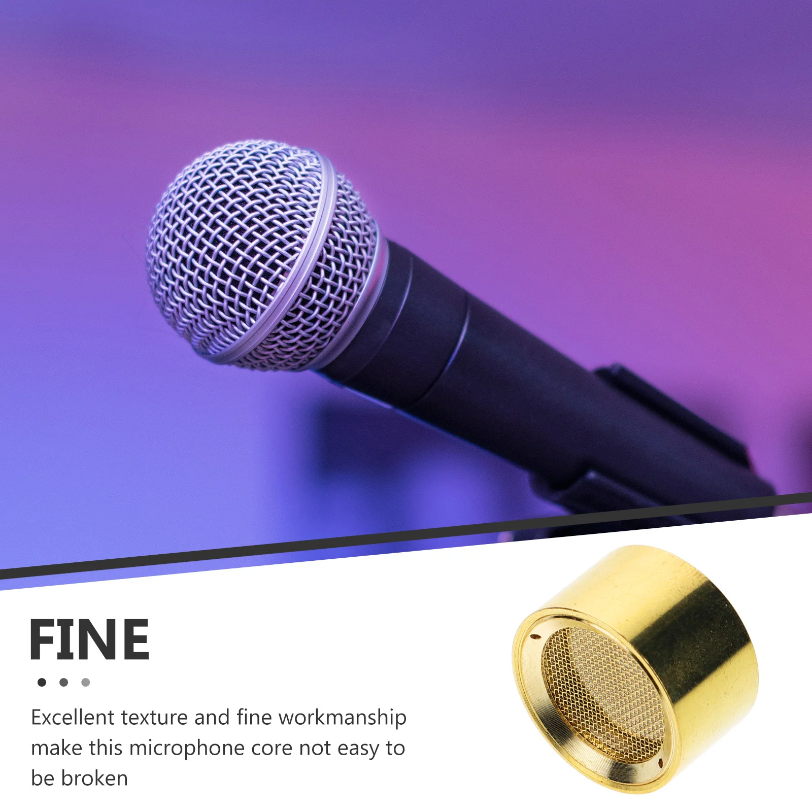 

Microphone Replacement Core Professional Condenser Mic Capsule For Recording Performance Repair Accessory