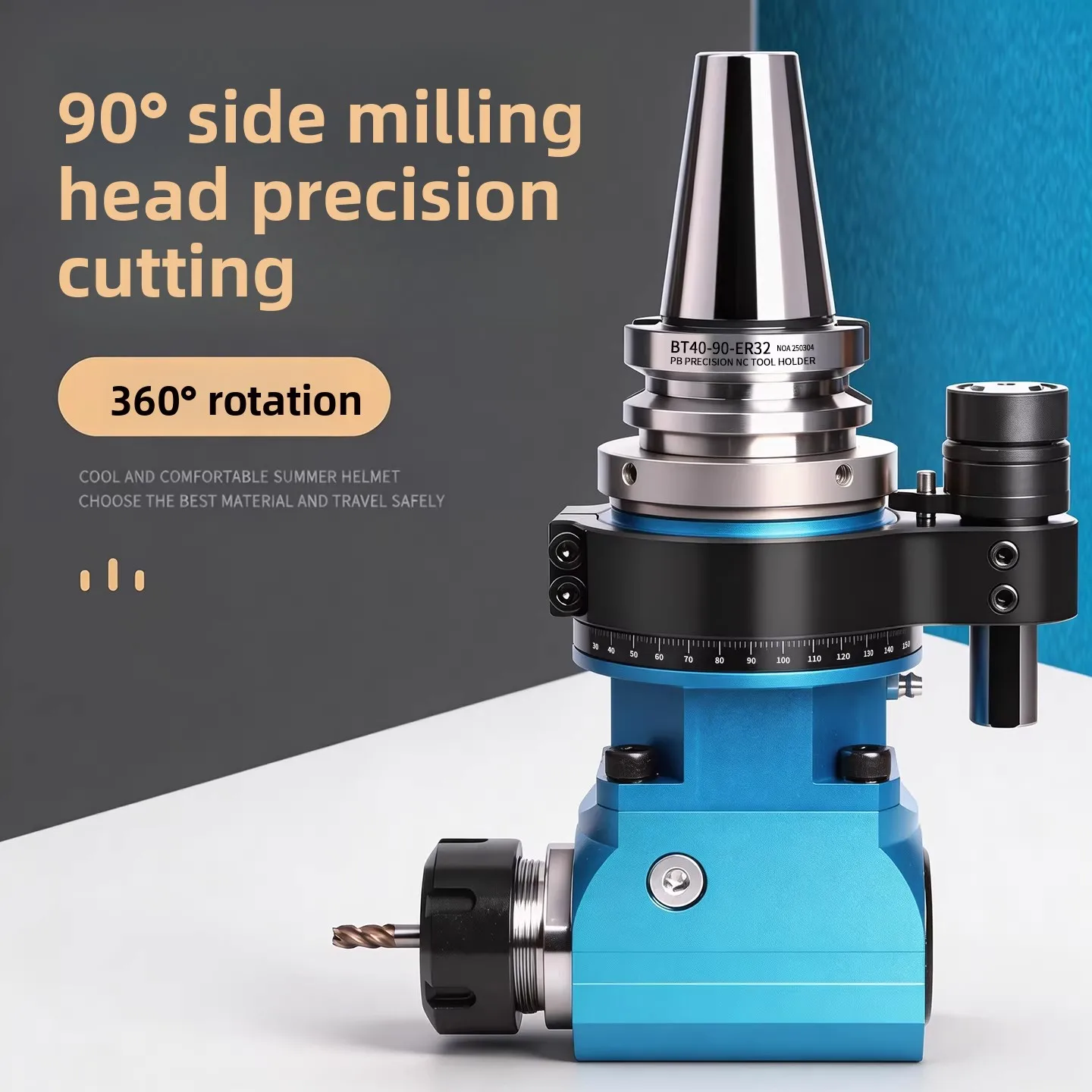 Machining center BT40-90 degree angle head, side milling shank BT50-ER25 32 40 right angle side milling head