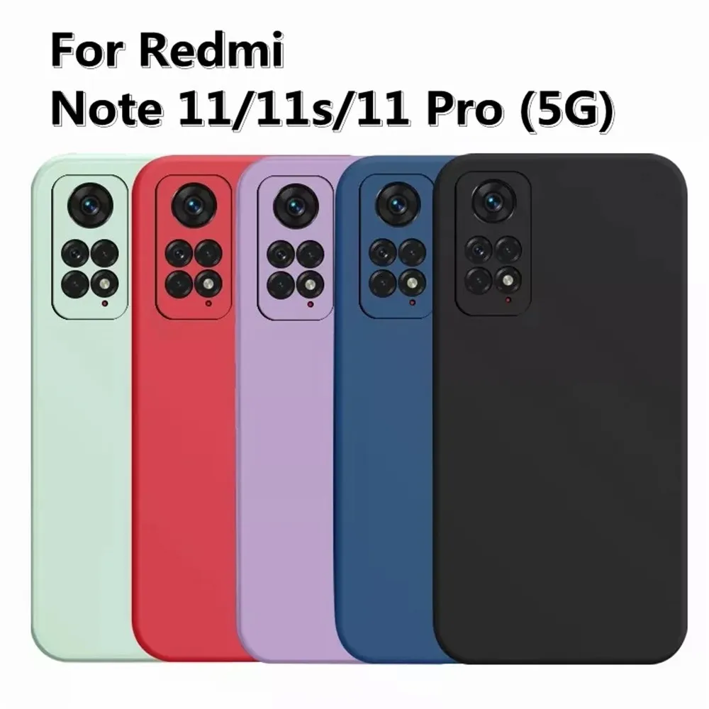 

Liquid Silicon Case For Xiaomi Redmi Note 11 Pro 5G 11s Global Phone Cover for Xiomi Red mi Note11 11pro Protective Back Case