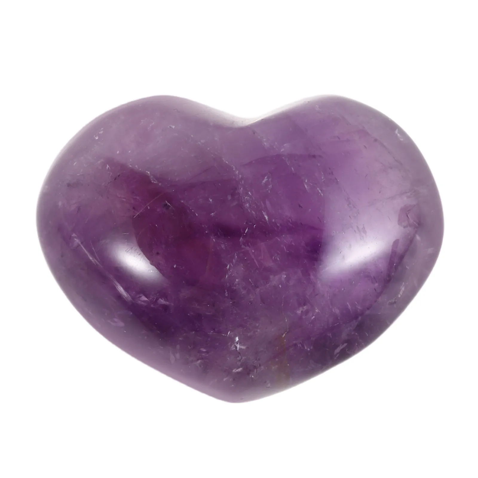 

Аметистовый кристалл в форме сердца 45 мм: Элегантный целебный камень для любви, карманный камень для ладони, камень-антистресс, подарок на День святого Валентина