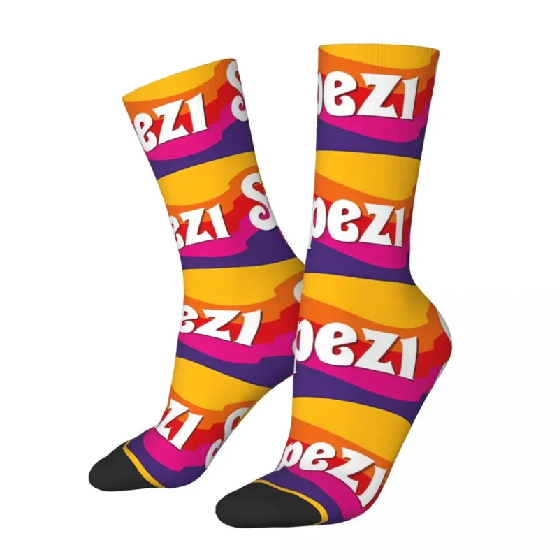 Y2K Happy Men'S Socks Paulaner Spezi Munich Retro Beer Drinks Harajuku Casual Crew Sock Gift Pattern Printed