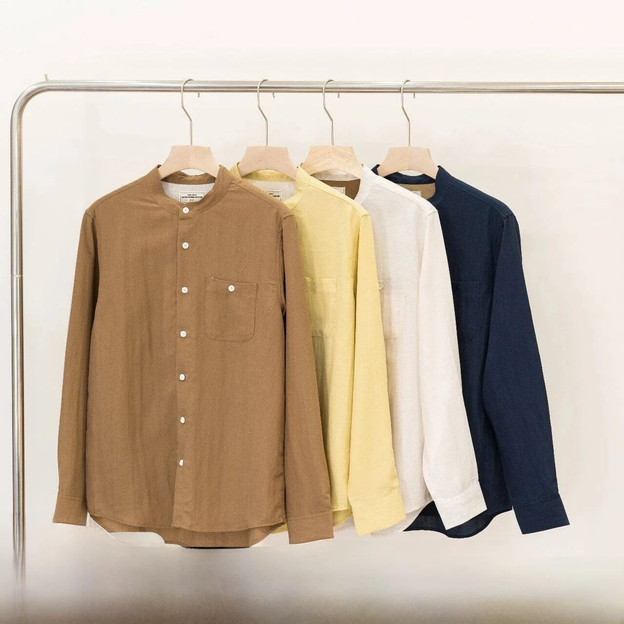 

Linen Texture Long Sleeve Men's Shirt Cool And Breathable Casual Style Standard Fit Summer Fashion Trend Levis Lyocell