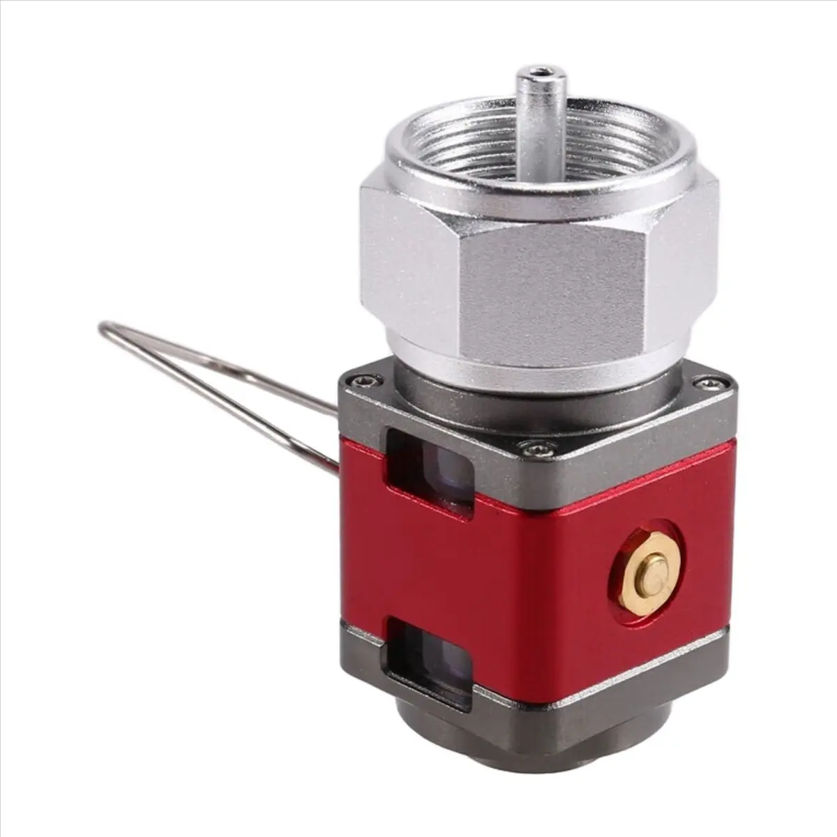●  Outdoor Camping Visual Gas Tank Converter Tank Gas Refill Adapter Gas Adapter Flat Tank Converter Propane Tank