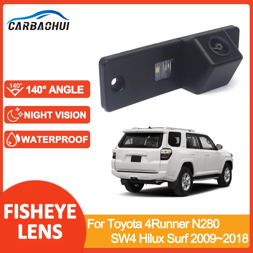 Waterproof Car Rearview Rear View CCD Parking Camera Wide Angle Lens For Toyota 4Runner N280 SW4 Hilux Surf 2009~2018